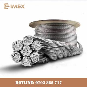 Cáp Thép Chống Xoắn 19Wx7