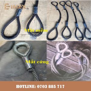 Cáp thép bấm chì- Sling cáp thép