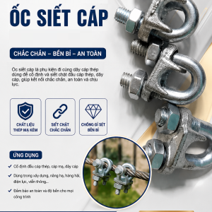 Ốc Siết Cáp Mạ Kẽm